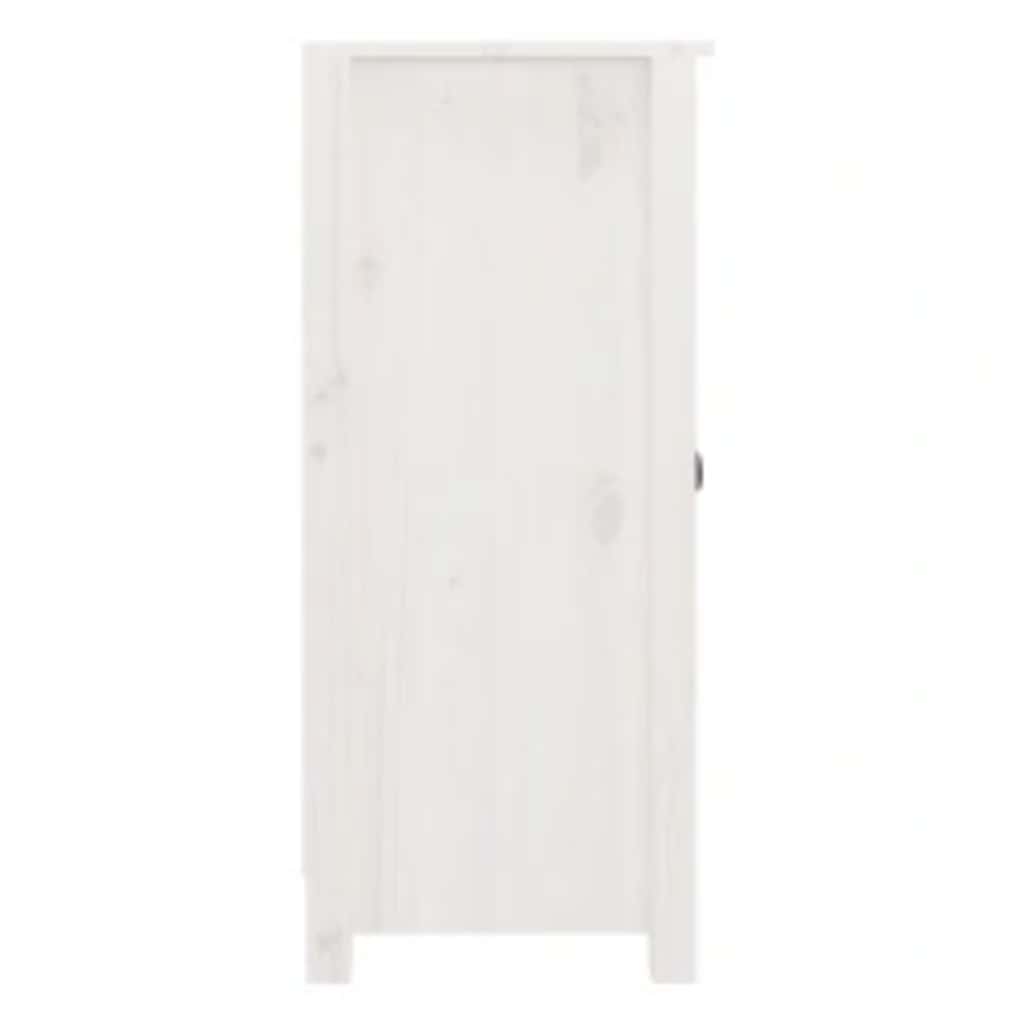 Buffets 2 pcs blanc 39x35x80 cm bois massif de pin - XIOS