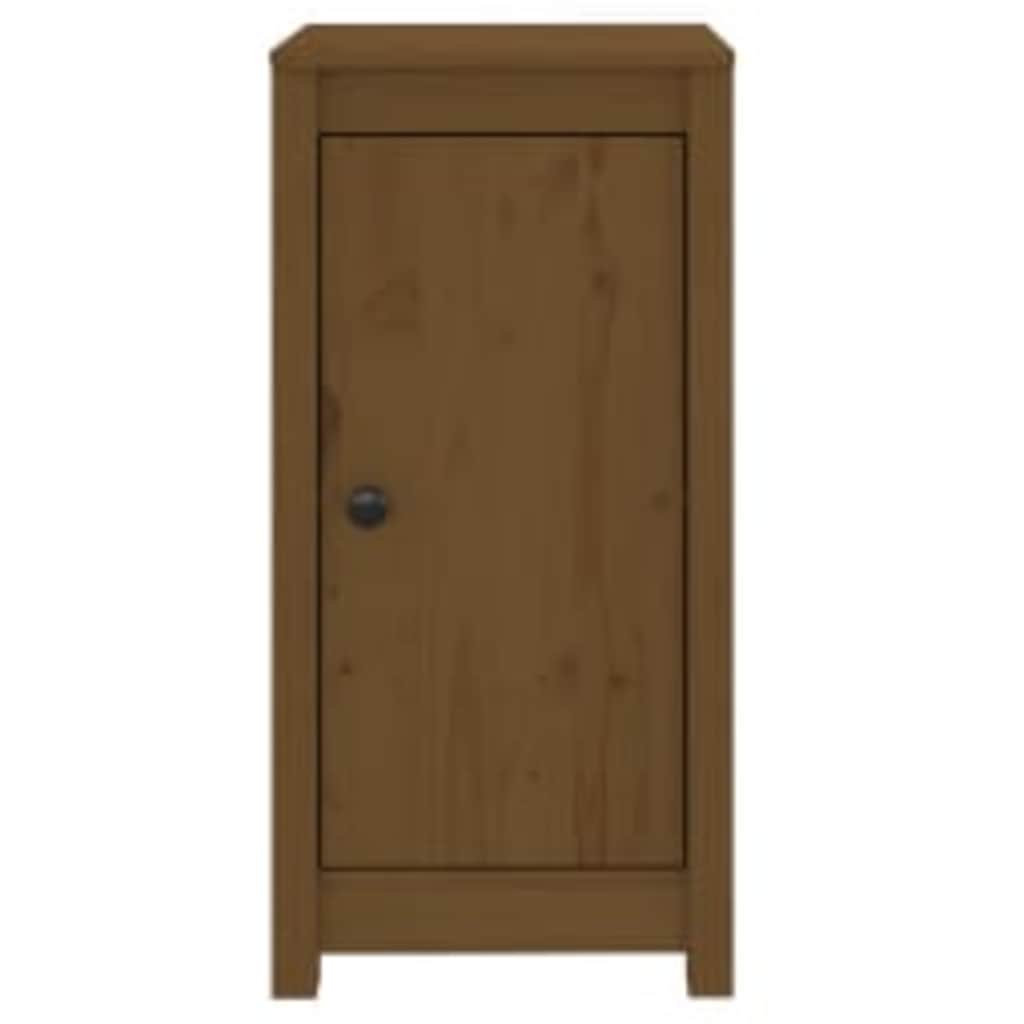 Buffets 2 pcs Marron miel 39x35x80 cm Bois massif de pin - XIOS