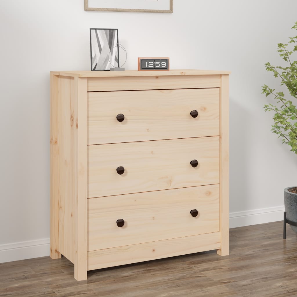 Buffet 70x35x80 cm bois massif de pin - XIOS