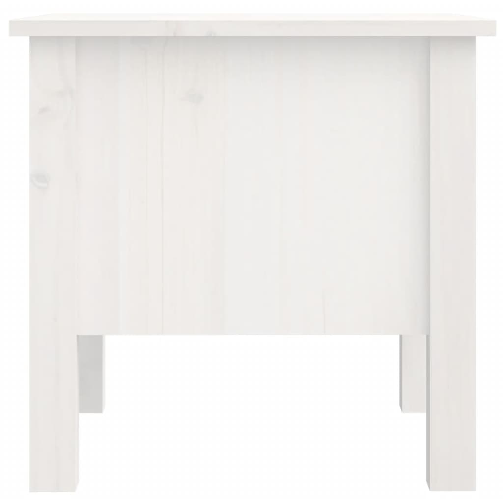 Table d'appoint Blanc 40x40x39 cm Bois massif de pin - XIOS