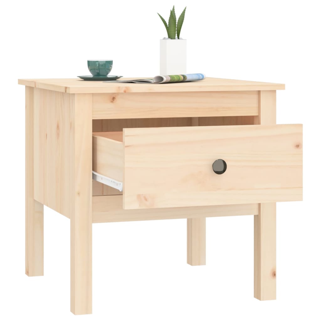 Table d'appoint 50x50x49 cm Bois massif de pin - XIOS