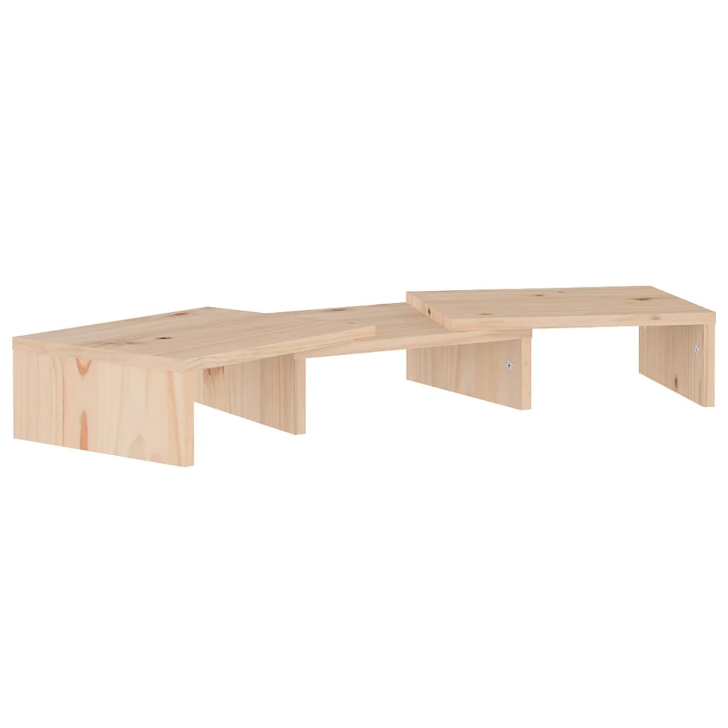Support pour moniteur 60x24x10,5 cm Bois de pin solide - XIOS