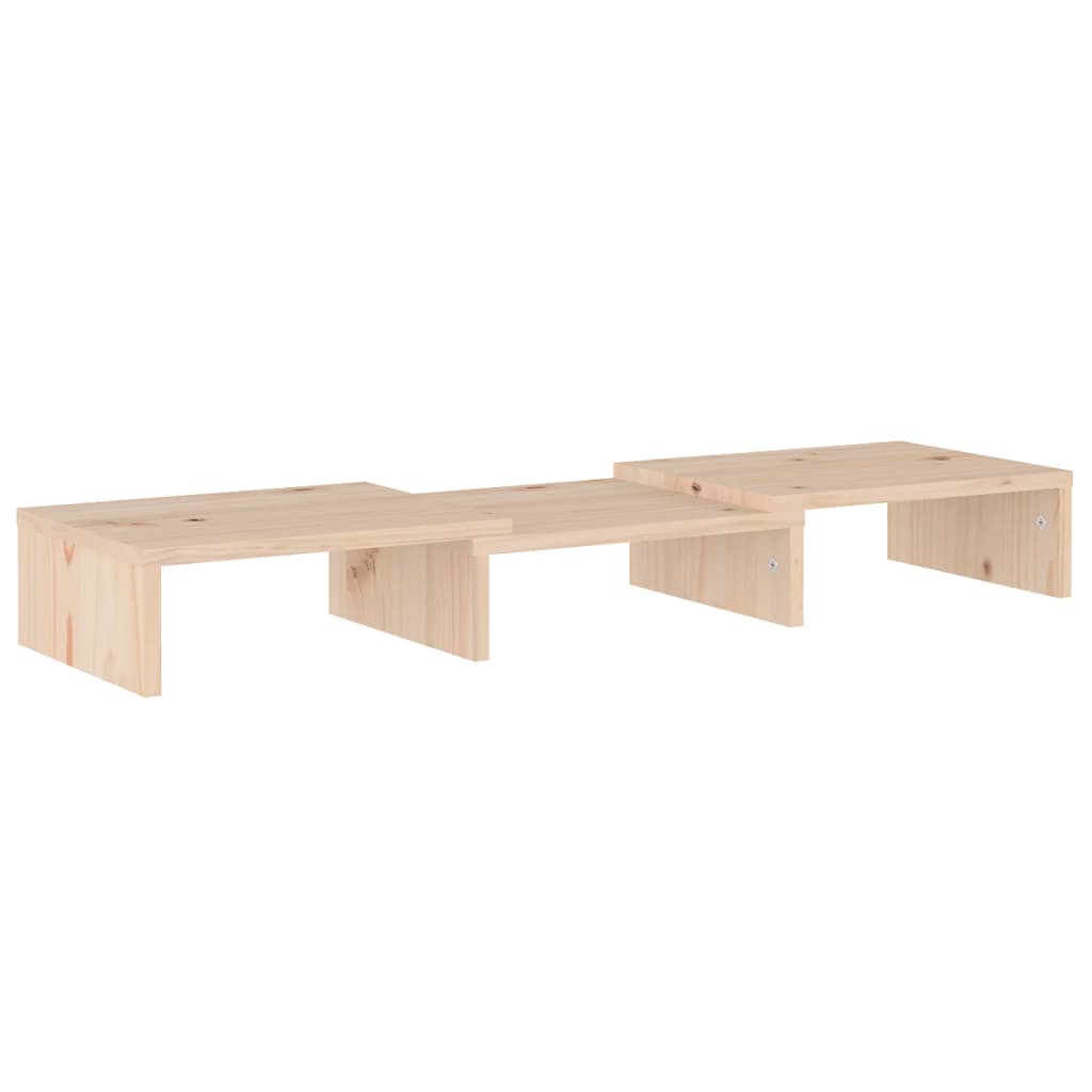 Support pour moniteur 60x24x10,5 cm Bois de pin solide - XIOS