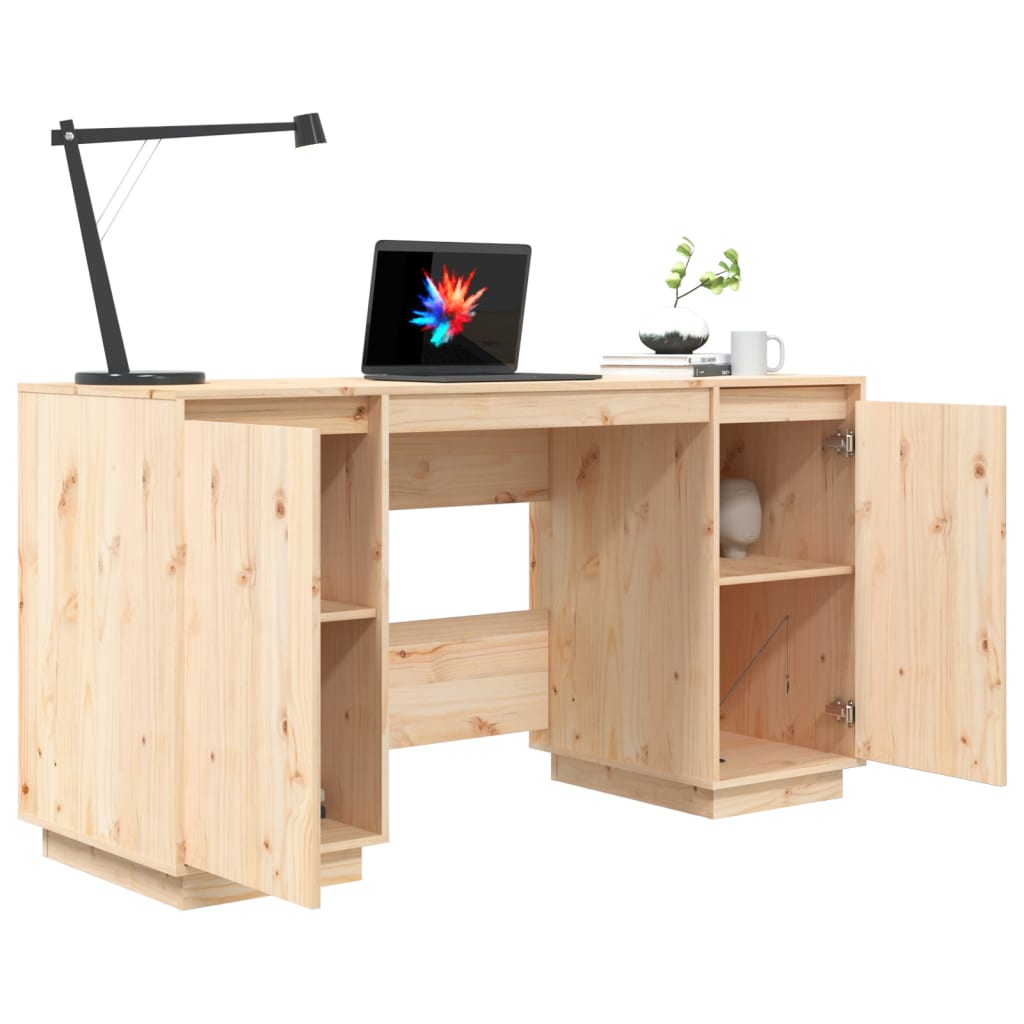 Bureau 140x50x75 cm bois massif de pin - XIOS