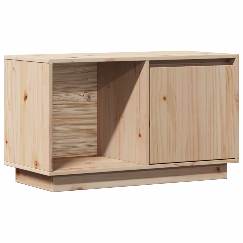 Meuble TV 74x35x44 cm Bois de pin massif - XIOS