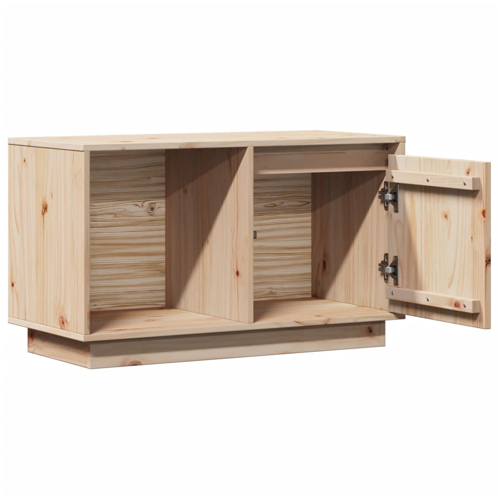 Meuble TV 74x35x44 cm Bois de pin massif - XIOS