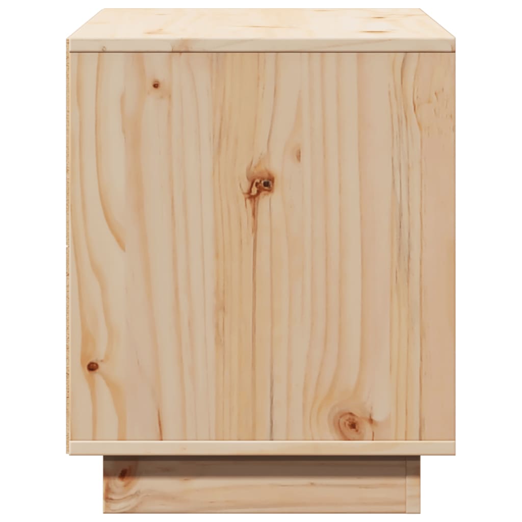 Meuble TV 74x35x44 cm Bois de pin massif - XIOS