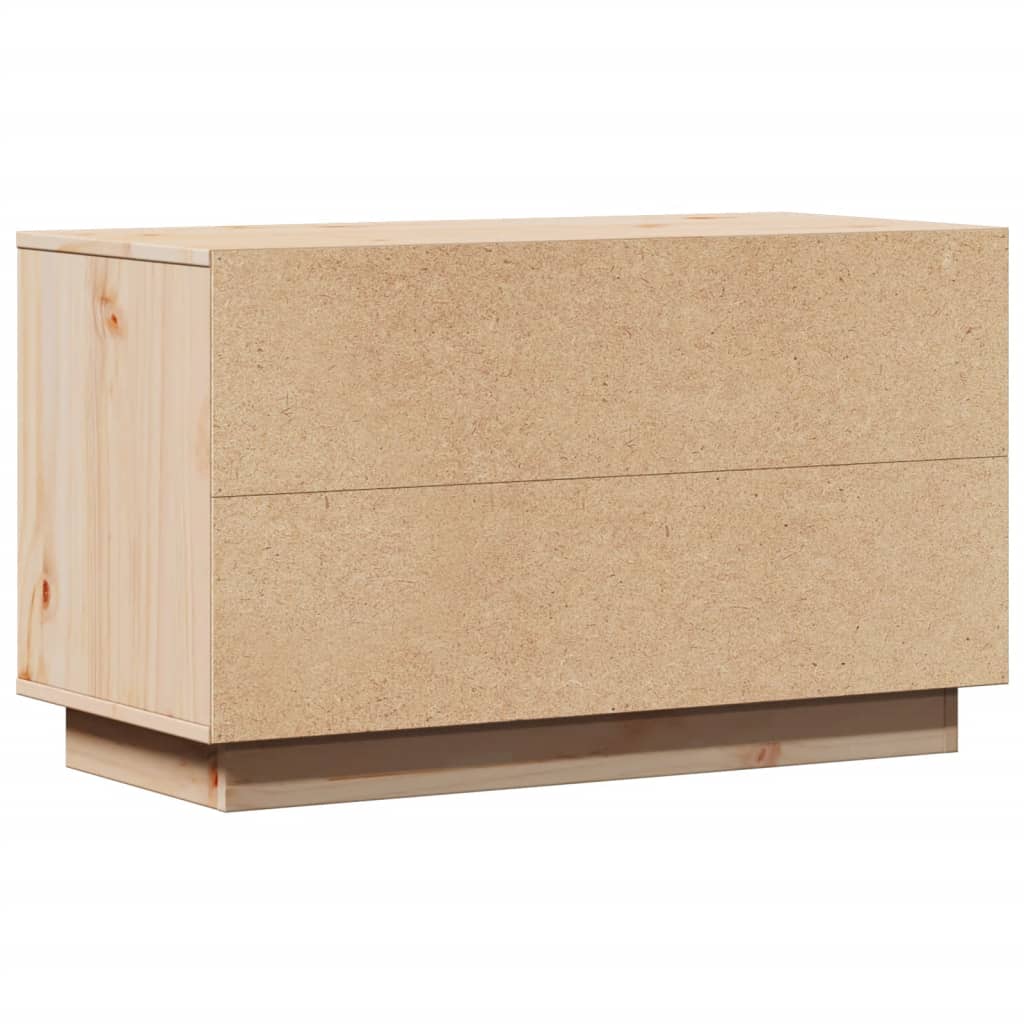 Meuble TV 74x35x44 cm Bois de pin massif - XIOS
