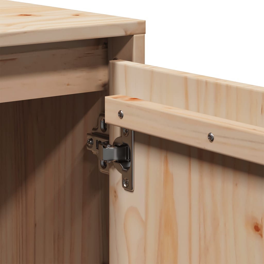 Meuble TV 74x35x44 cm Bois de pin massif - XIOS