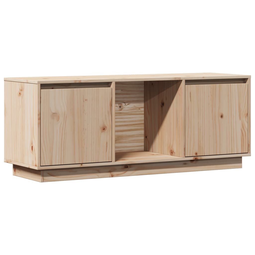 Meuble TV 110,5x35x44 cm Bois de pin massif - XIOS