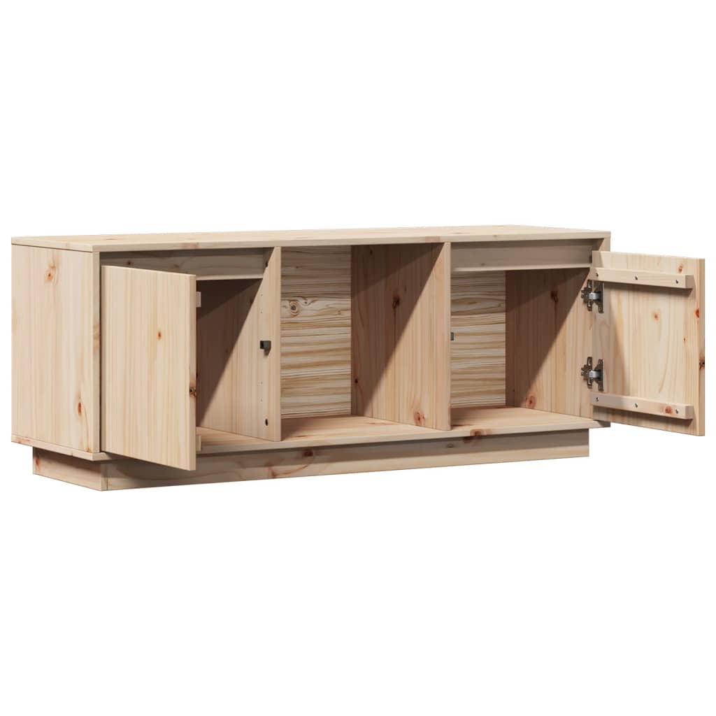 Meuble TV 110,5x35x44 cm Bois de pin massif - XIOS