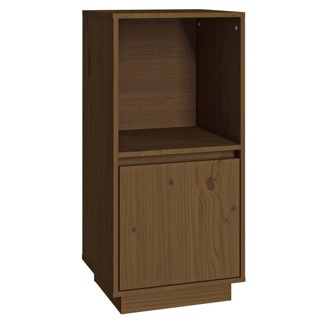Buffet marron miel 38x35x80 cm bois massif de pin - XIOS