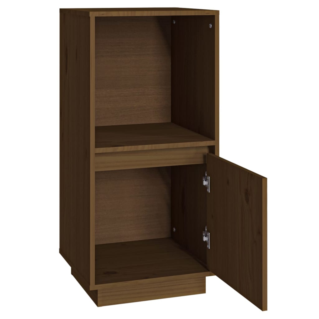 Buffet marron miel 38x35x80 cm bois massif de pin - XIOS