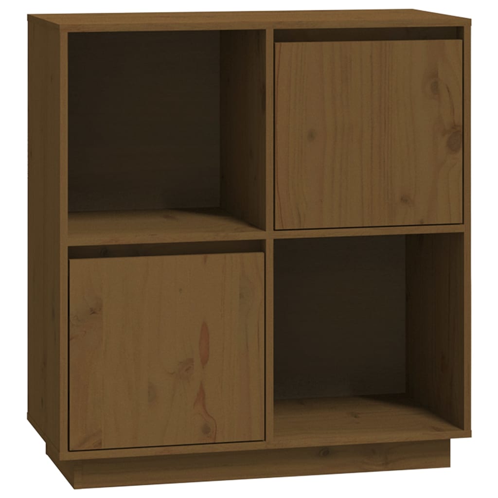 Buffet marron miel 74x35x80 cm bois massif de pin - XIOS
