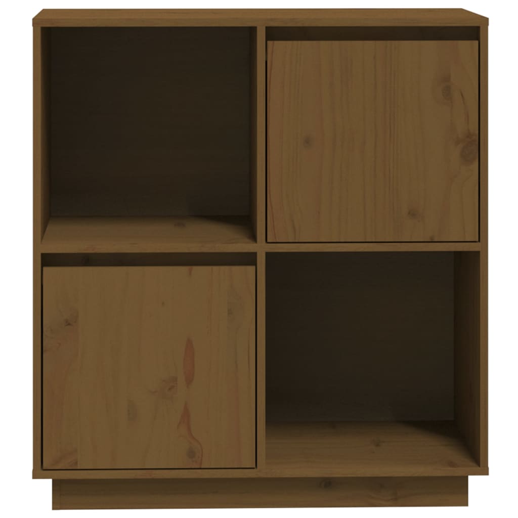 Buffet marron miel 74x35x80 cm bois massif de pin - XIOS