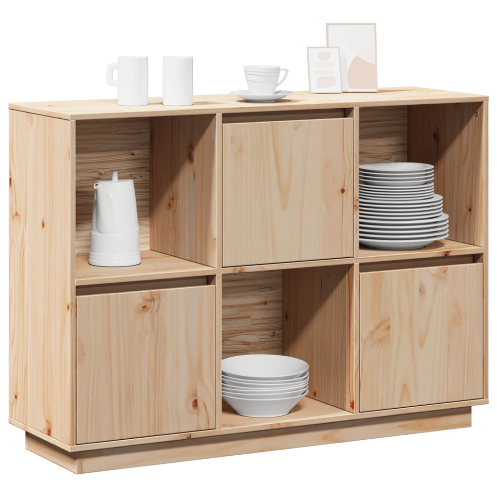 Buffet 110,5x35x80 cm Bois massif de pin - XIOS