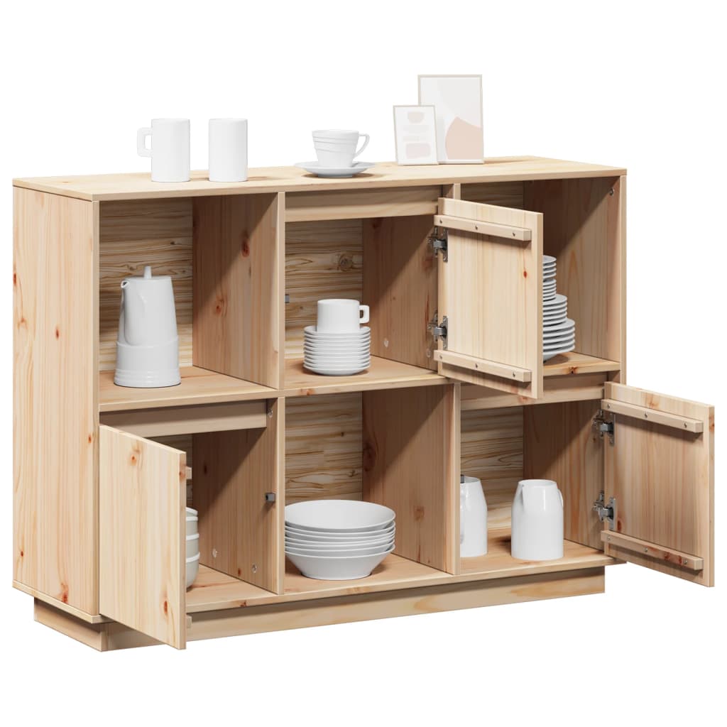 Buffet 110,5x35x80 cm Bois massif de pin - XIOS