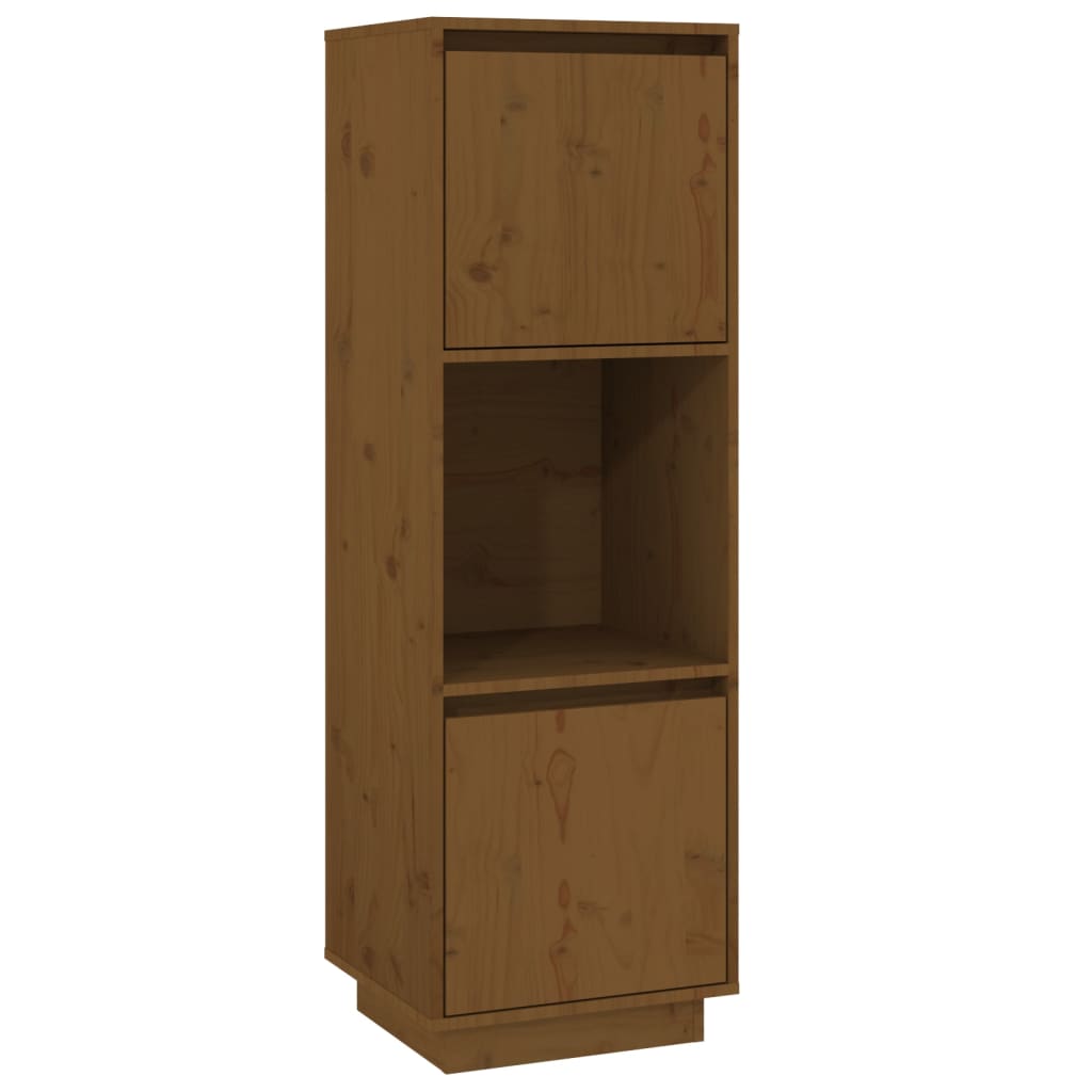 Buffet haut Marron miel 38x35x117 cm Bois massif de pin - XIOS
