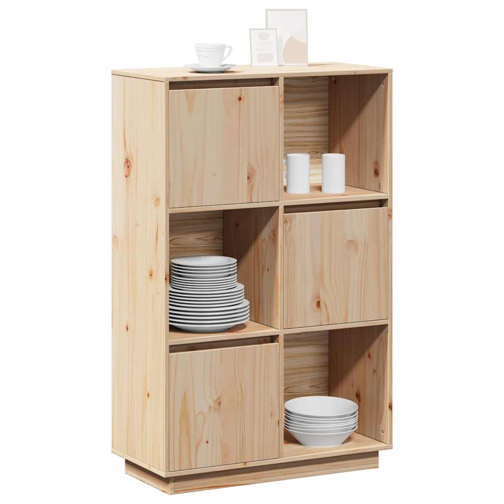 Buffet haut 74x35x117 cm Bois massif de pin - XIOS