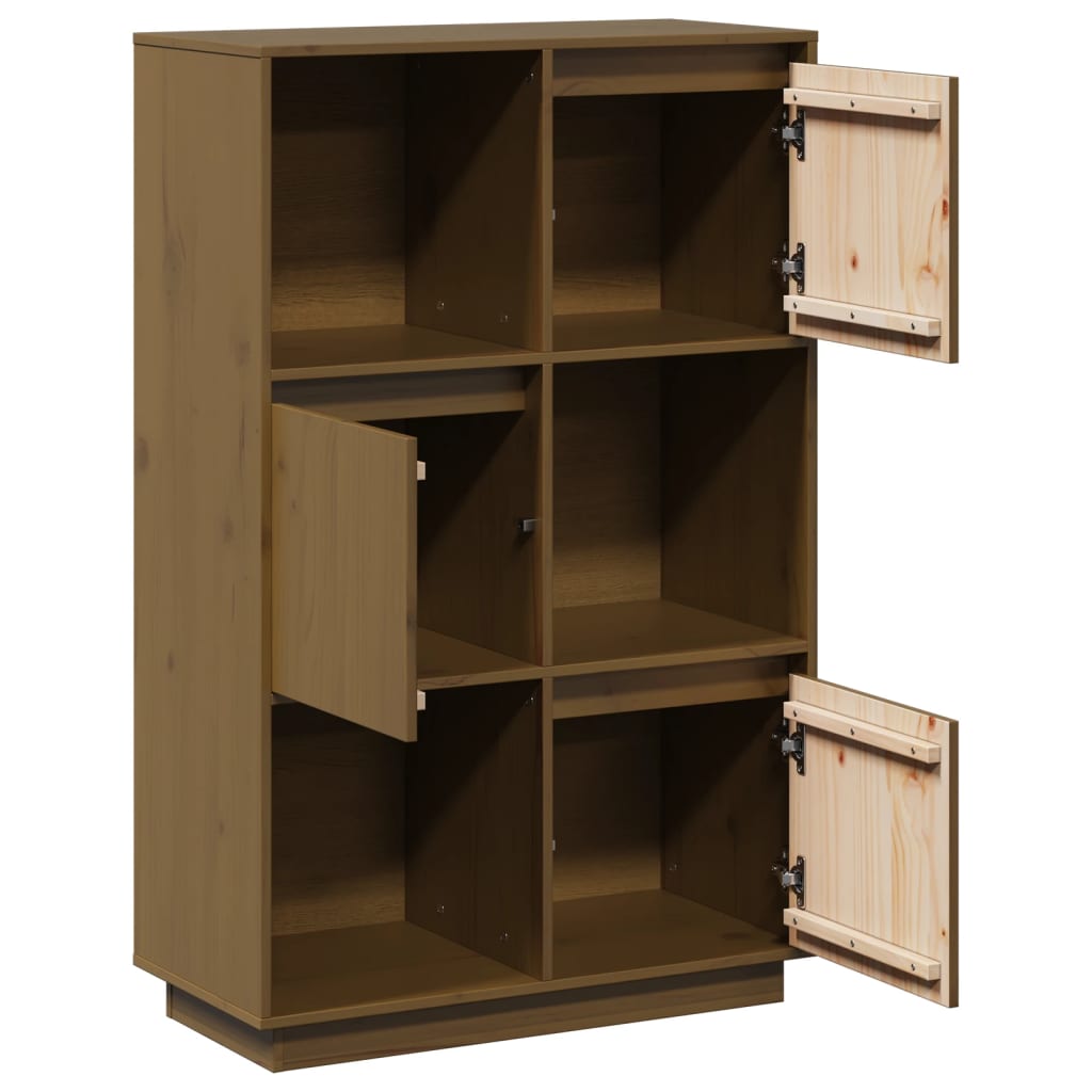 Buffet Marron miel 74x35x117 cm Bois massif de pin - XIOS