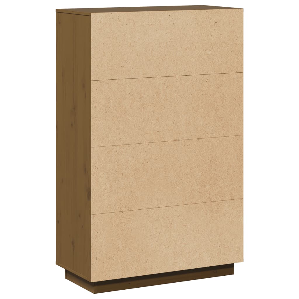 Buffet Marron miel 74x35x117 cm Bois massif de pin - XIOS