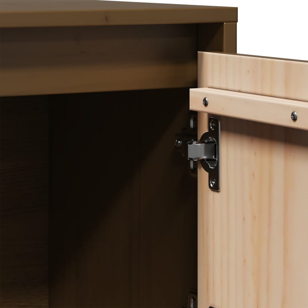 Buffet Marron miel 74x35x117 cm Bois massif de pin - XIOS