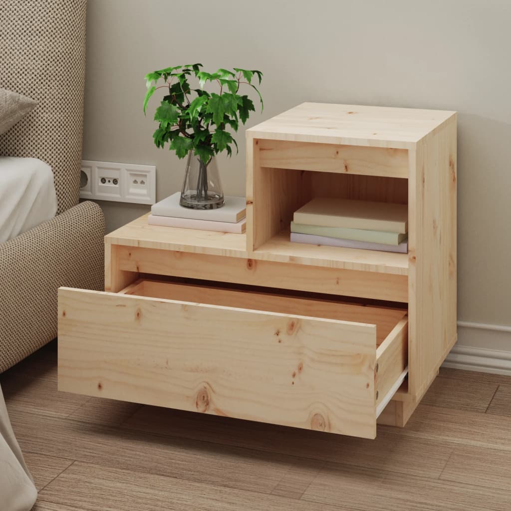 Table de chevet 60x34x51 cm Bois de pin solide - XIOS