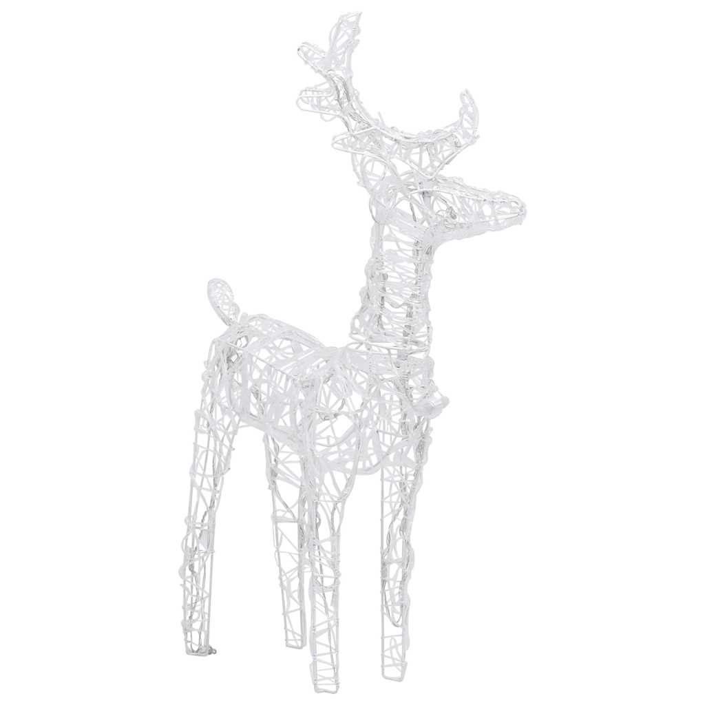 Rennes de Noël 2 pcs 80 LED Bleu Acrylique - XIOS