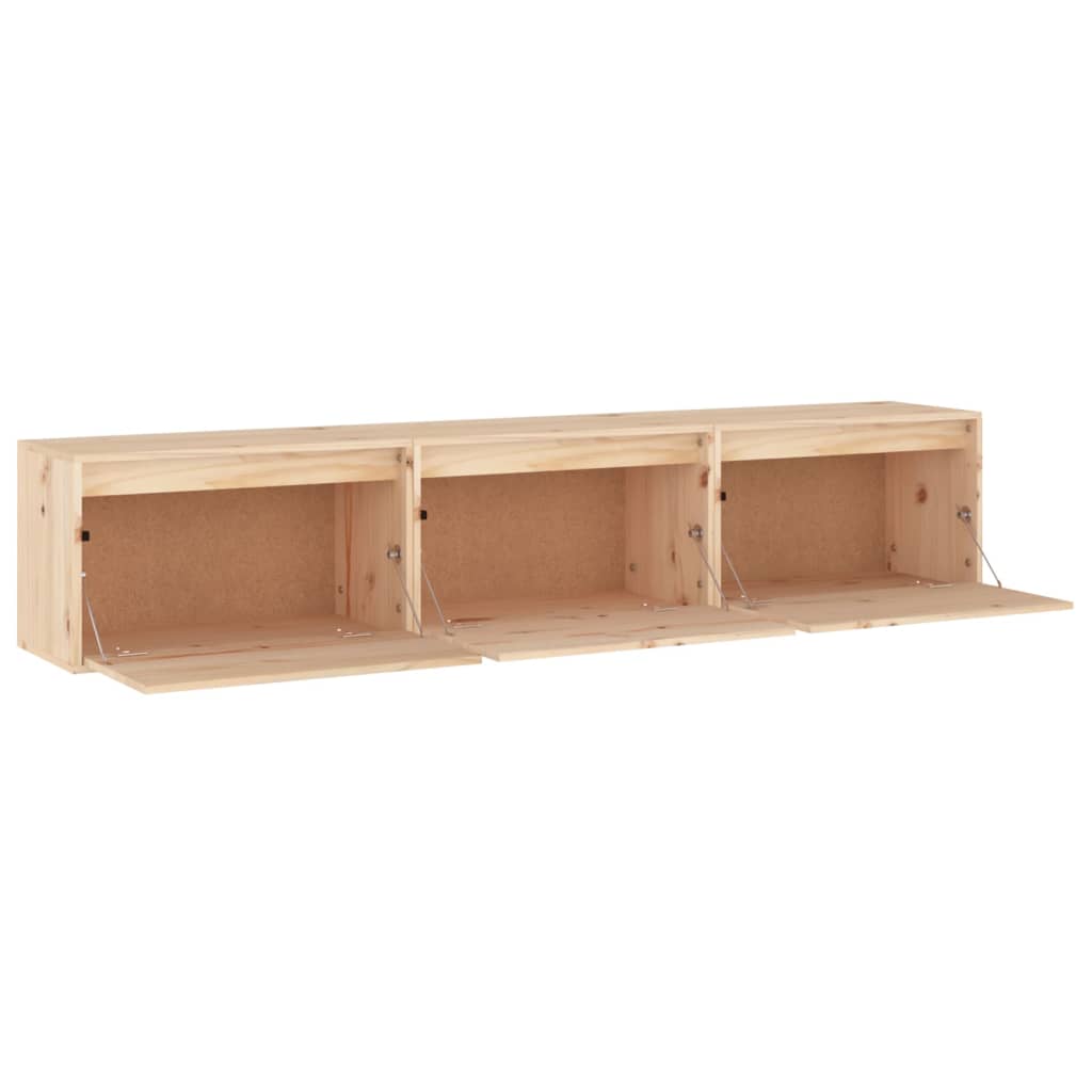 Meubles TV 3 pcs bois massif de pin - XIOS