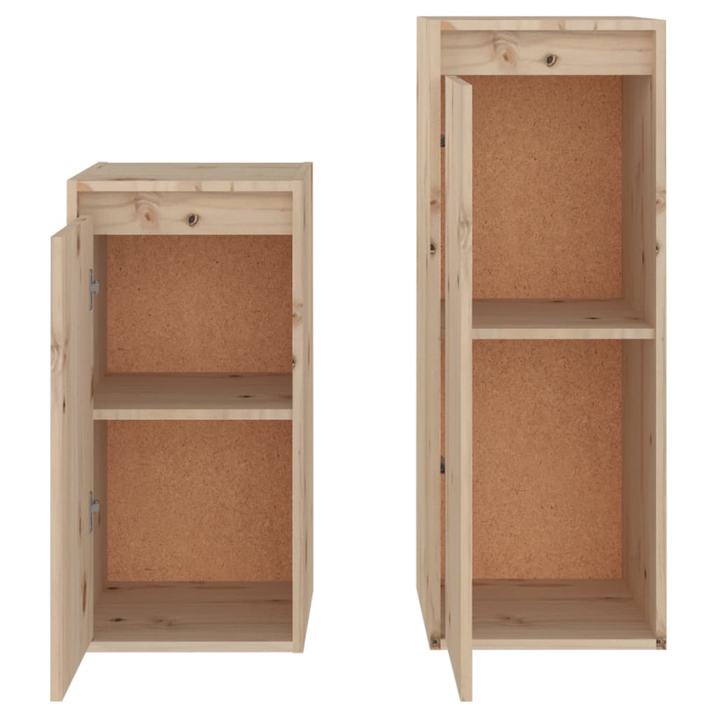 Meubles TV 2 pcs Bois massif de pin - XIOS