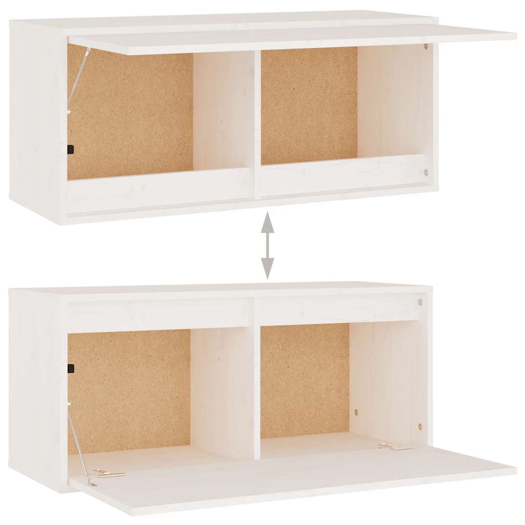 Meubles TV 4 pcs Blanc Bois massif de pin - XIOS