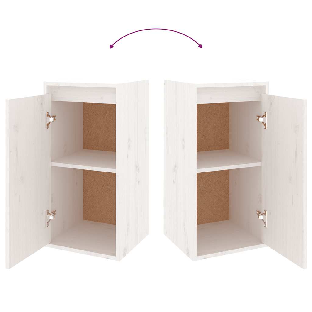 Meubles TV 6 pcs Blanc Bois massif de pin - XIOS