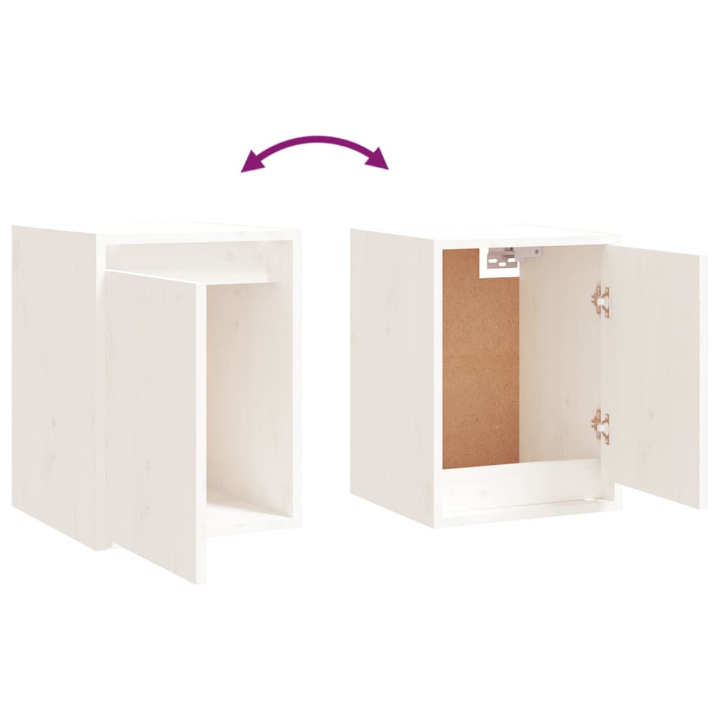 Meubles TV 8 pcs Blanc Bois massif de pin - XIOS