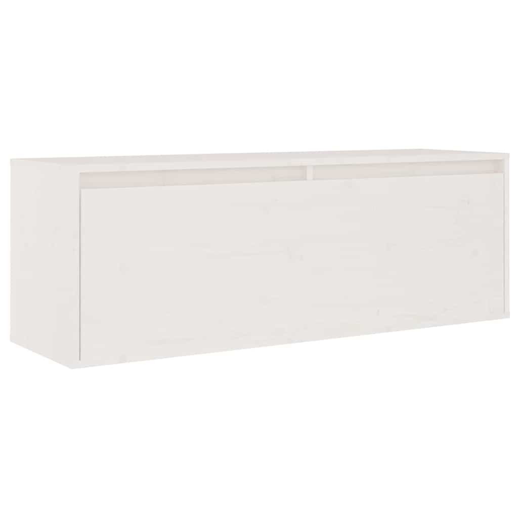 Meubles TV 6 pcs Blanc Bois massif de pin
