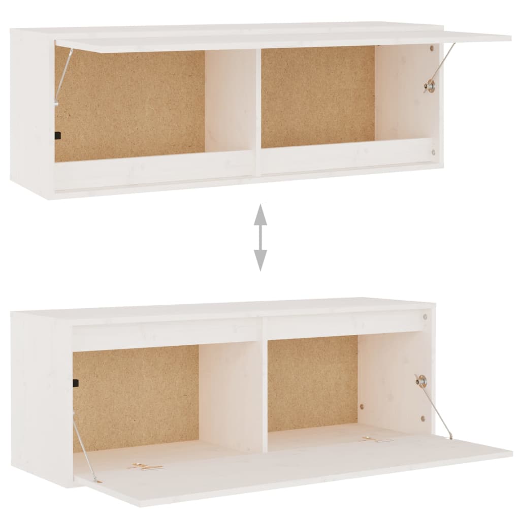 Meubles TV 5 pcs Blanc Bois massif de pin - XIOS