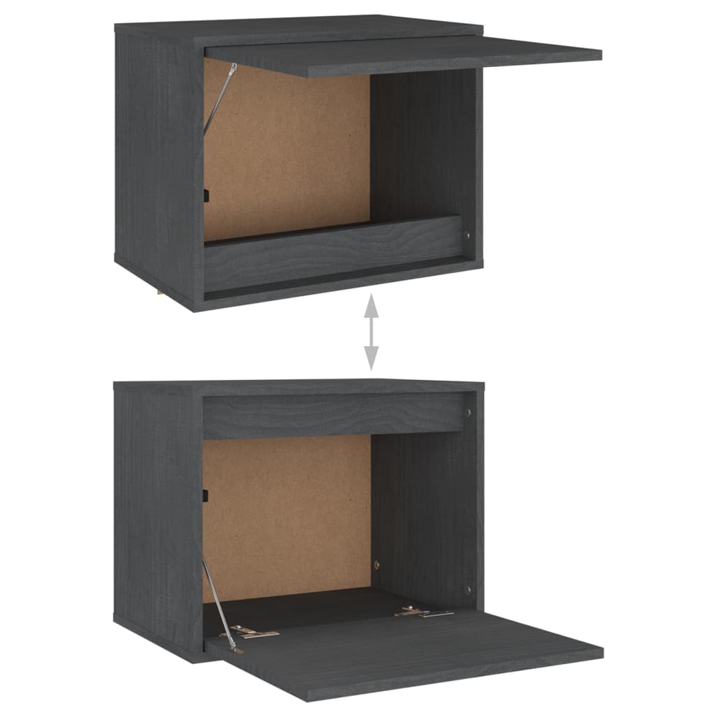 Meubles TV 4 pcs Gris Bois massif de pin - XIOS