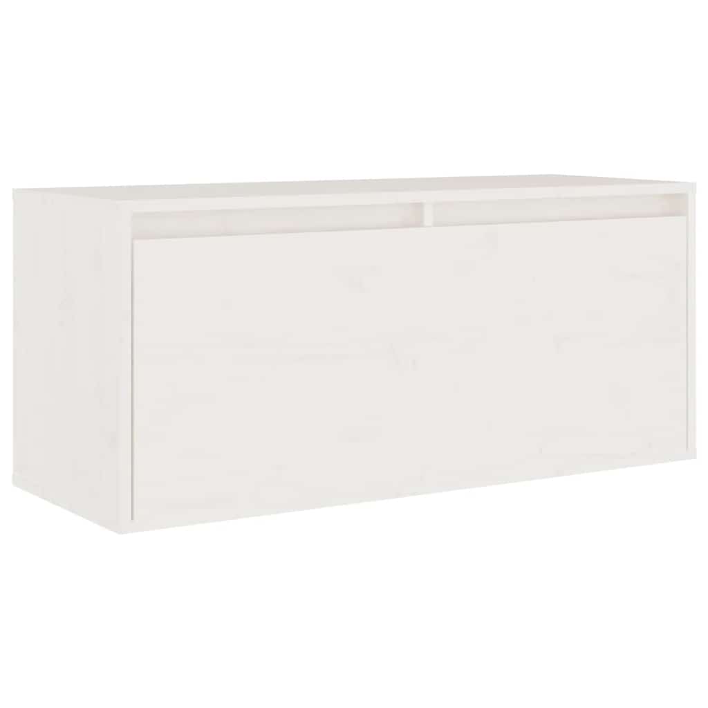 Meubles TV 4 pcs Blanc Bois massif de pin - XIOS