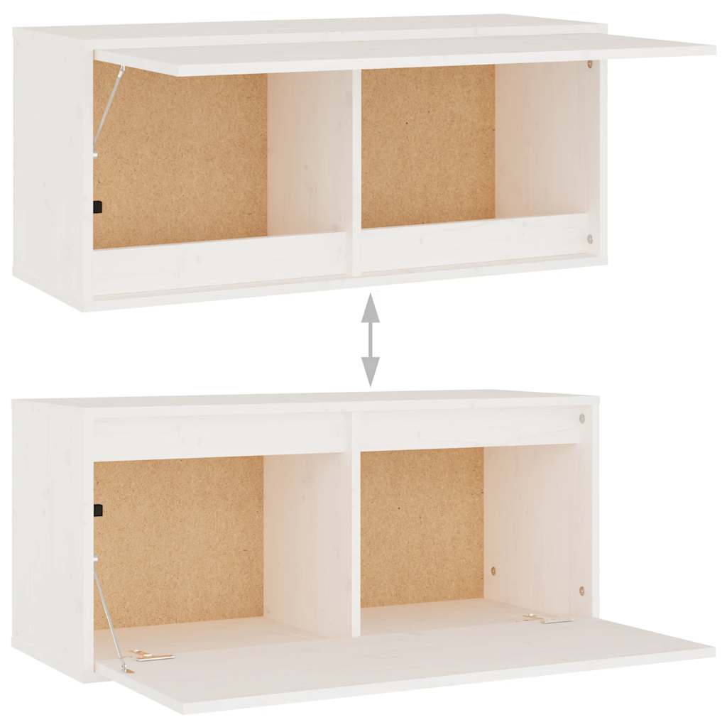 Meubles TV 4 pcs Blanc Bois massif de pin - XIOS