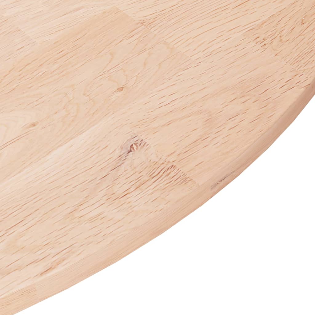 Dessus de table rond Ø70x1,5 cm Bois de chêne massif non traité - XIOS
