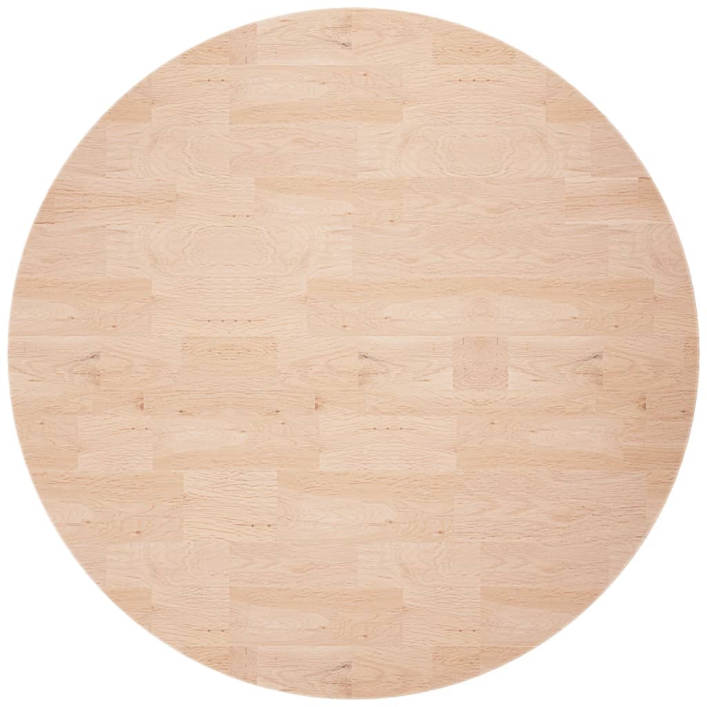 Dessus de table rond Ø80x2,5 cm Bois de chêne massif non traité - XIOS