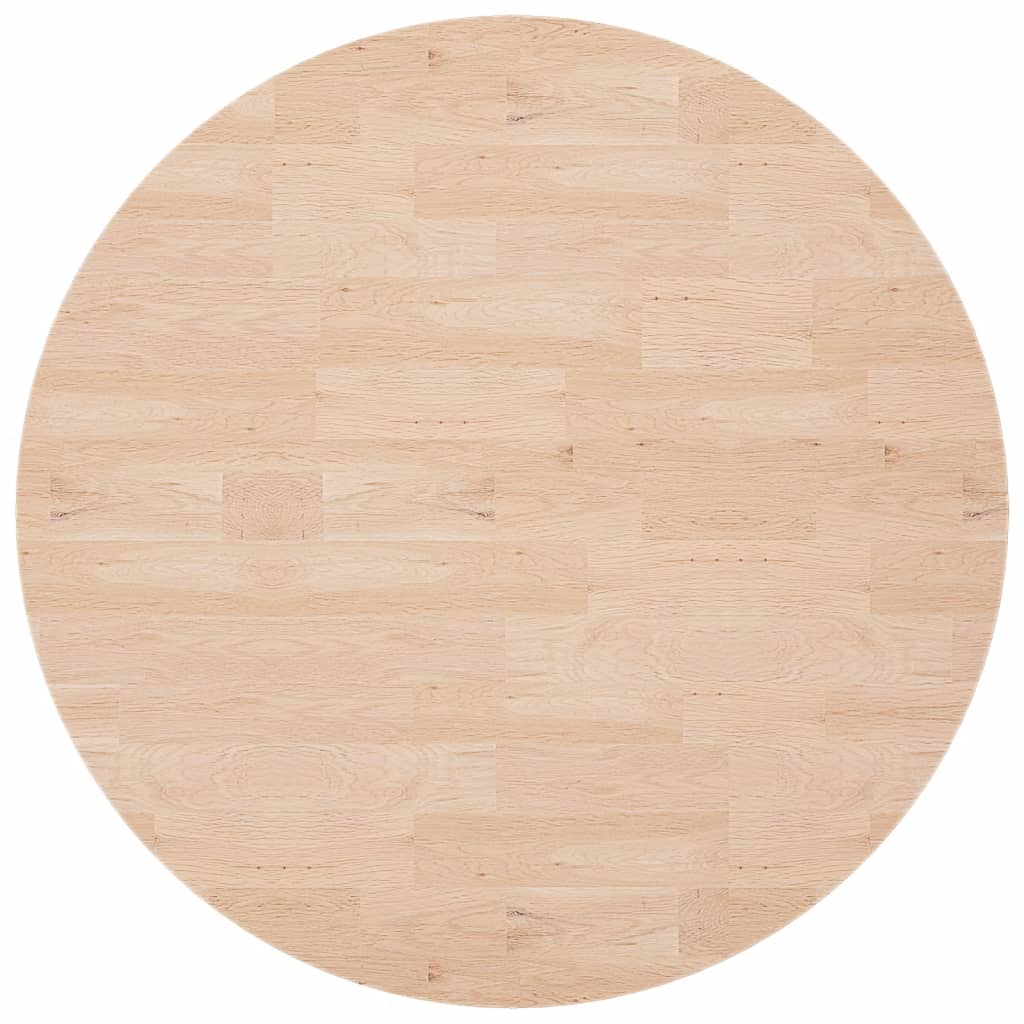 Dessus de table rond Ø90x2,5 cm Bois de chêne massif non traité - XIOS