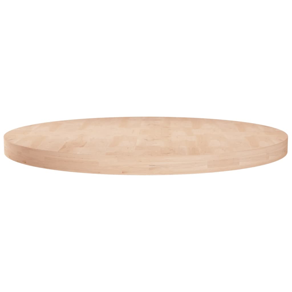 Dessus de table rond Ø60x4 cm Bois de chêne massif non traité - XIOS