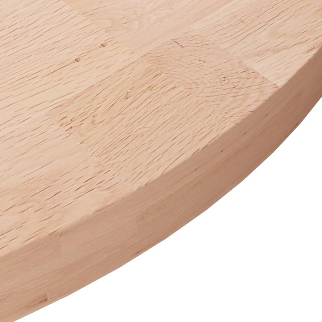 Dessus de table rond Ø60x4 cm Bois de chêne massif non traité - XIOS