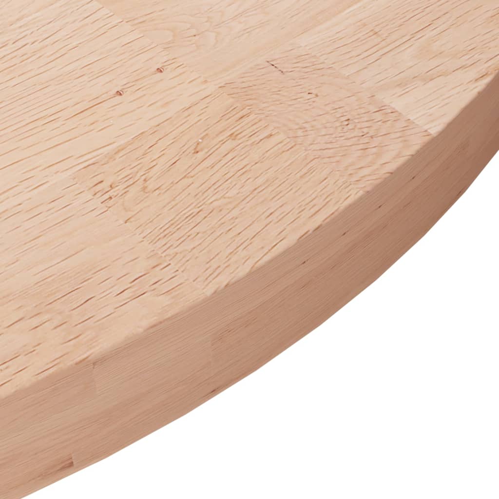 Dessus de table rond Ø70x4 cm Bois de chêne massif non traité - XIOS