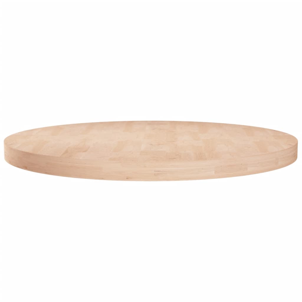 Dessus de table rond Ø80x4 cm Bois de chêne massif non traité - XIOS