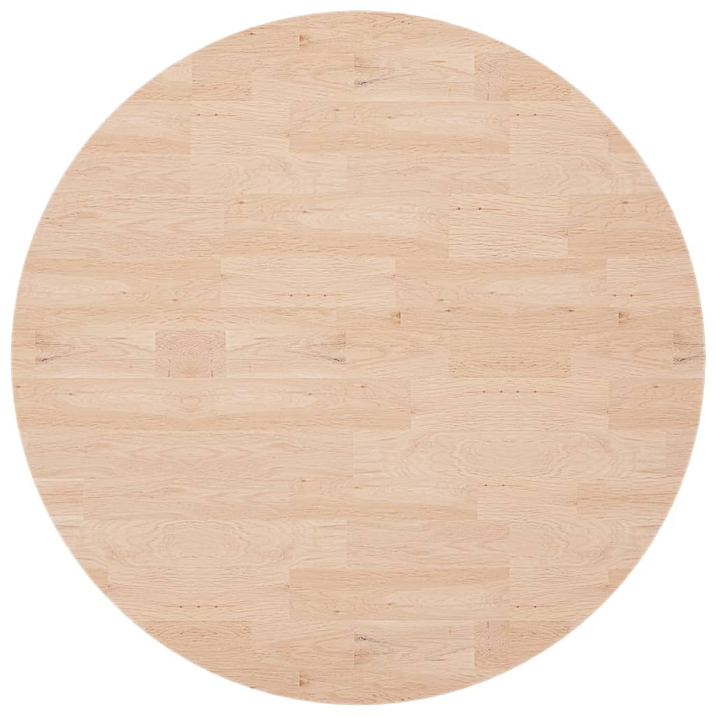 Dessus de table rond Ø90x4 cm Bois de chêne massif non traité - XIOS