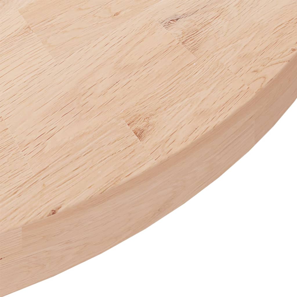 Dessus de table rond Ø90x4 cm Bois de chêne massif non traité - XIOS