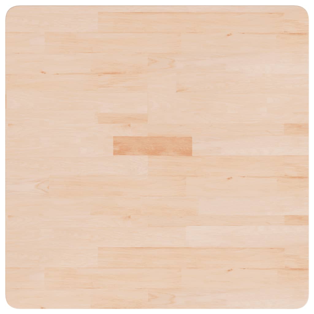 Dessus de table carré 70x70x2,5 cm Bois chêne massif non traité - XIOS