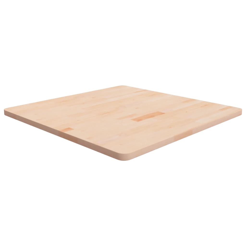 Dessus de table carré 80x80x2,5 cm Bois chêne massif non traité - XIOS