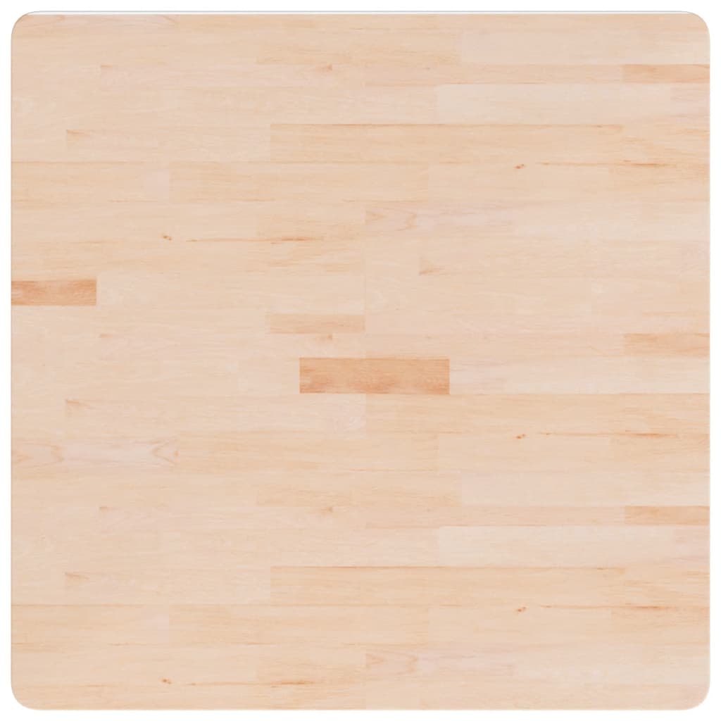 Dessus de table carré 80x80x2,5 cm Bois chêne massif non traité - XIOS